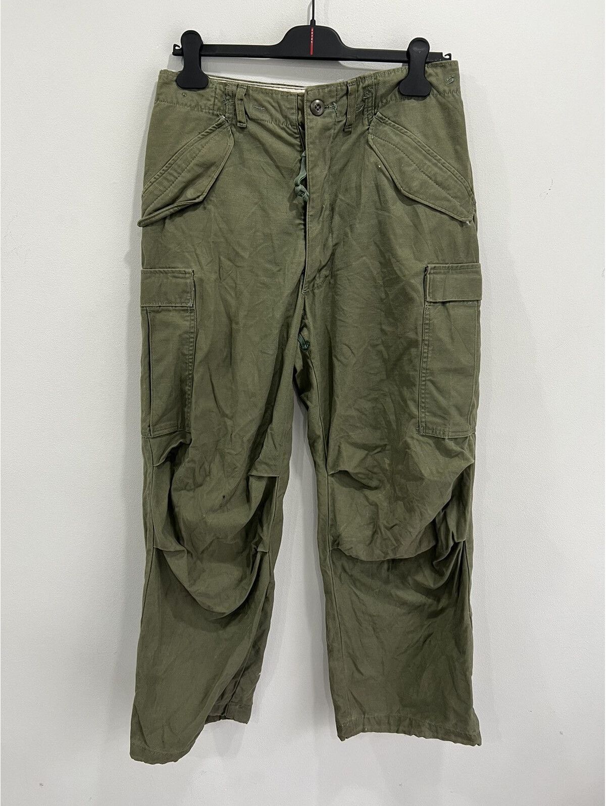 Vintage 60s Og Trousers Pants Army Cargo 27x29